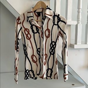 Vintage Pink Tartan button down blouse